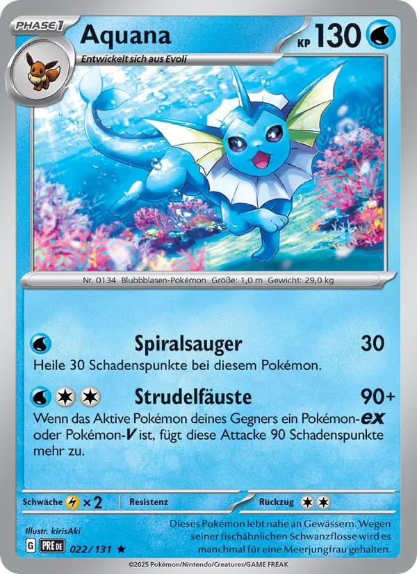Karte Aquana aus Prismatische Entwicklungen, Nummer 022/131