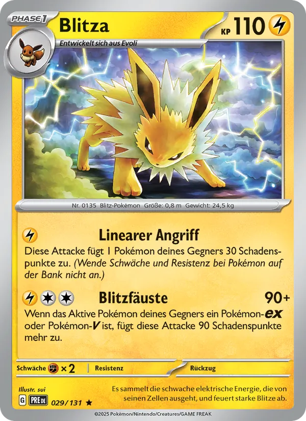Karte Blitza aus Prismatische Entwicklungen, Nummer 029/131