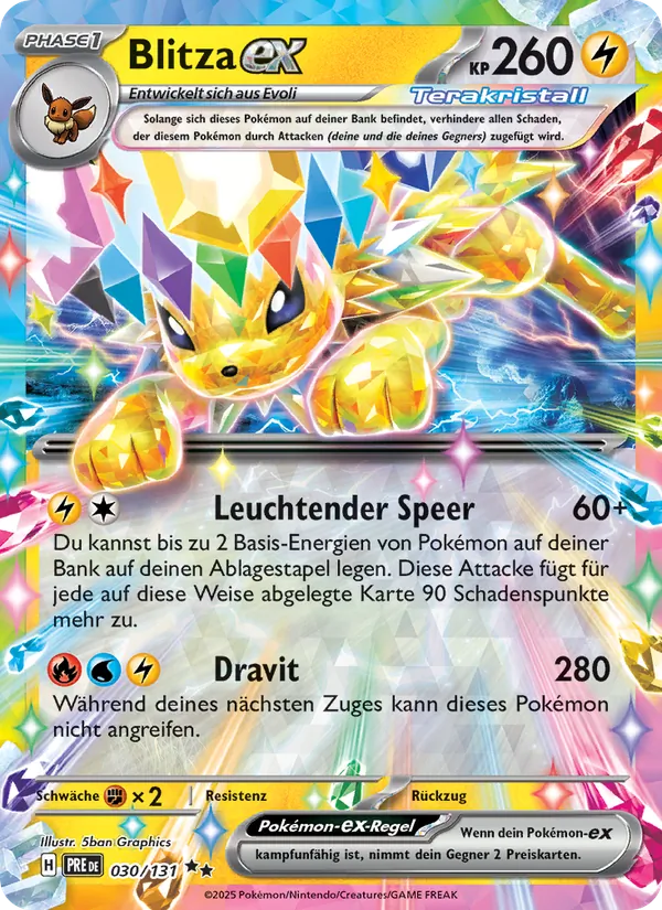Karte Blitza-ex aus Prismatische Entwicklungen, Nummer 030/131