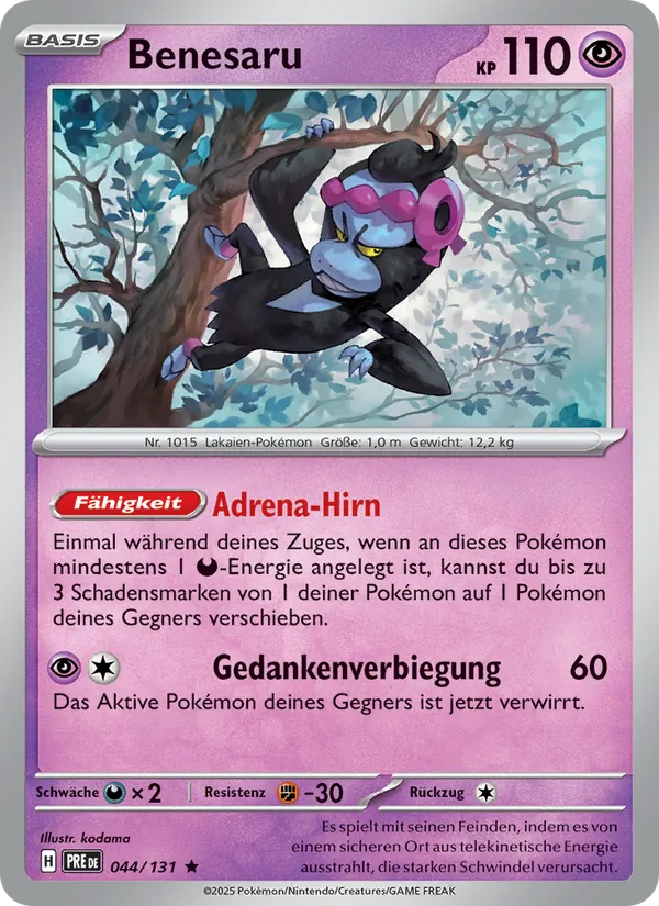 Karte Benesaru aus Prismatische Entwicklungen, Nummer 044/131