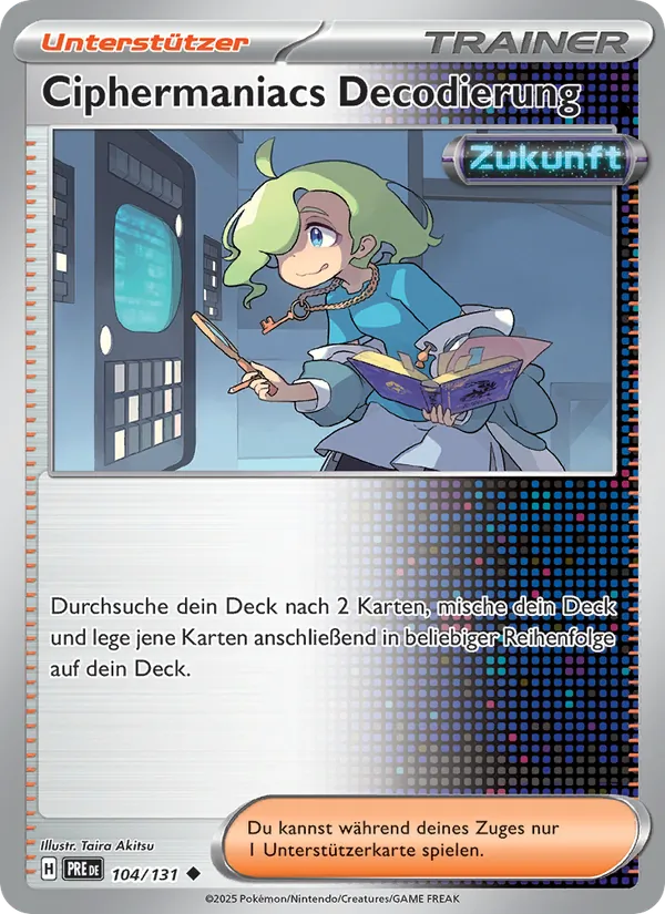 Karte Ciphermaniacs Decodierung aus Prismatische Entwicklungen, Nummer 104/131
