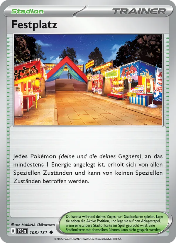Karte Festplatz aus Prismatische Entwicklungen, Nummer 108/131