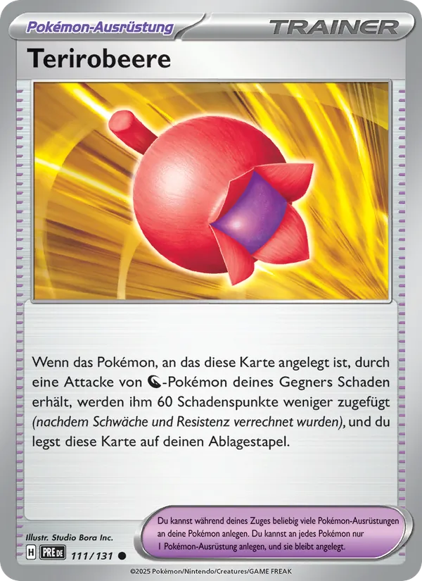 Karte Terirobeere aus Prismatische Entwicklungen, Nummer 111/131