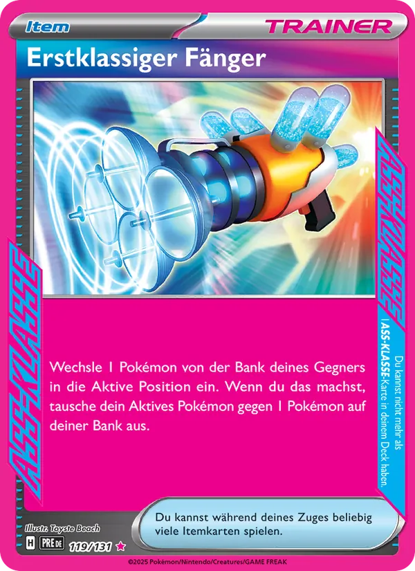 Karte Erstklassiger Fänger aus Prismatische Entwicklungen, Nummer 119/131