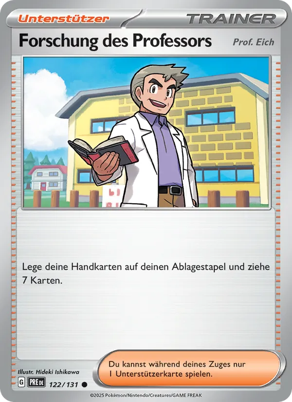 Karte Forschung des Professors aus Prismatische Entwicklungen, Nummer 122/131