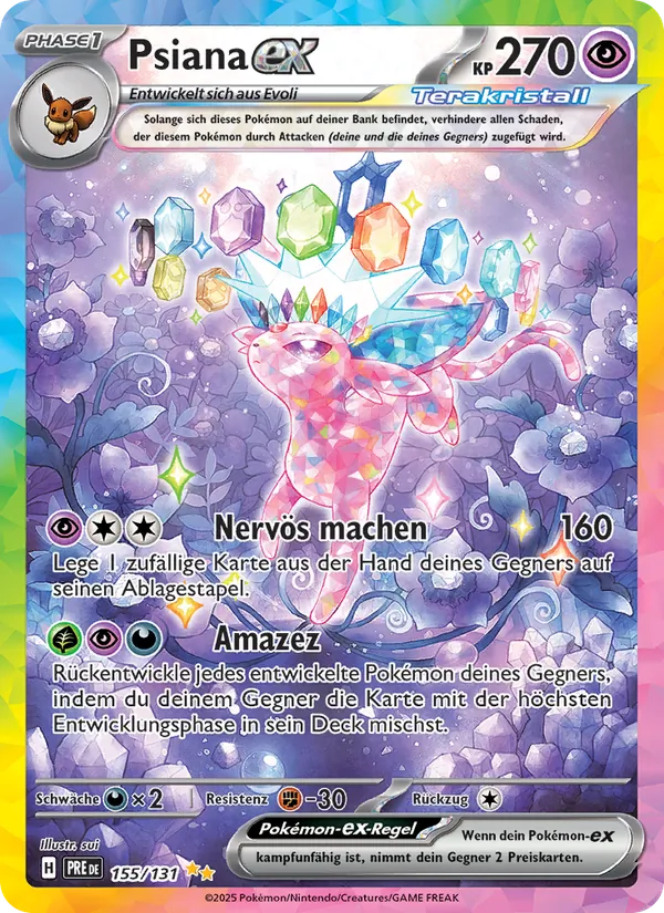 Karte Psiana-ex aus Prismatische Entwicklungen, Nummer 155/131
