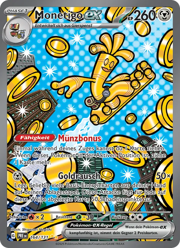 Karte Monetigo-ex aus Prismatische Entwicklungen, Nummer 164/131