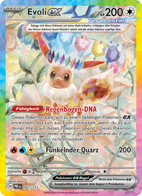 Karte Evoli-ex aus Prismatische Entwicklungen, Nummer 167/131