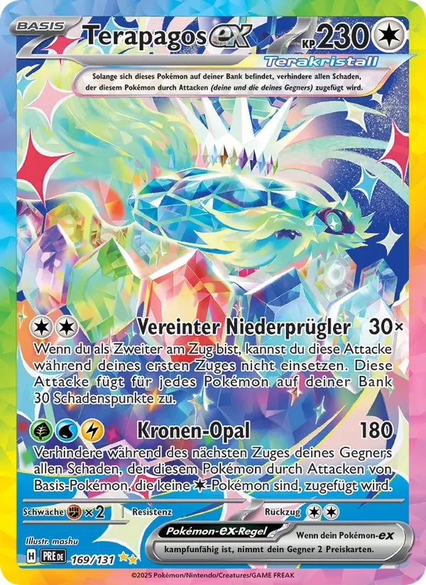 Karte Terapagos-ex aus Prismatische Entwicklungen, Nummer 169/131