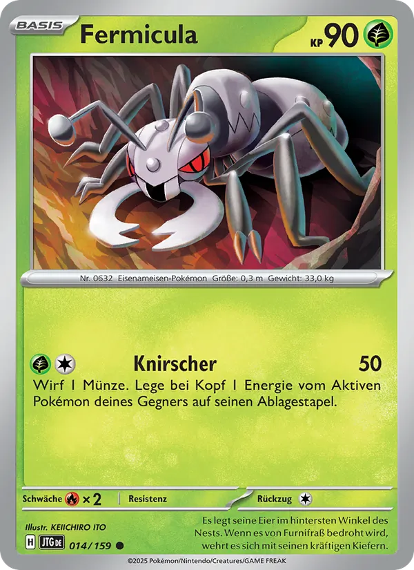 Karte Fermicula aus Reisegefährten, Nummer 014/159