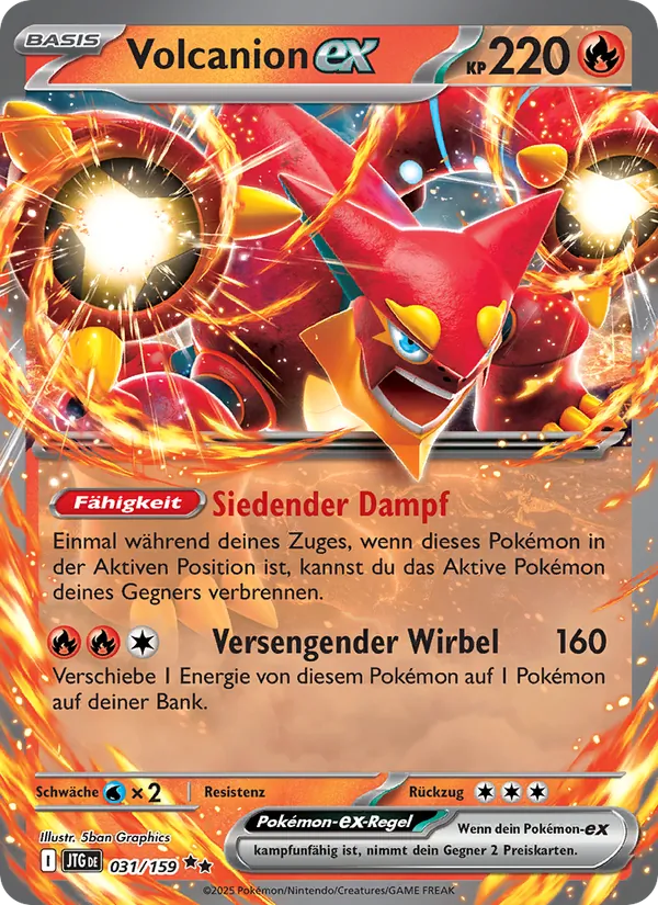 Karte Volcanion-ex aus Reisegefährten, Nummer 031/159