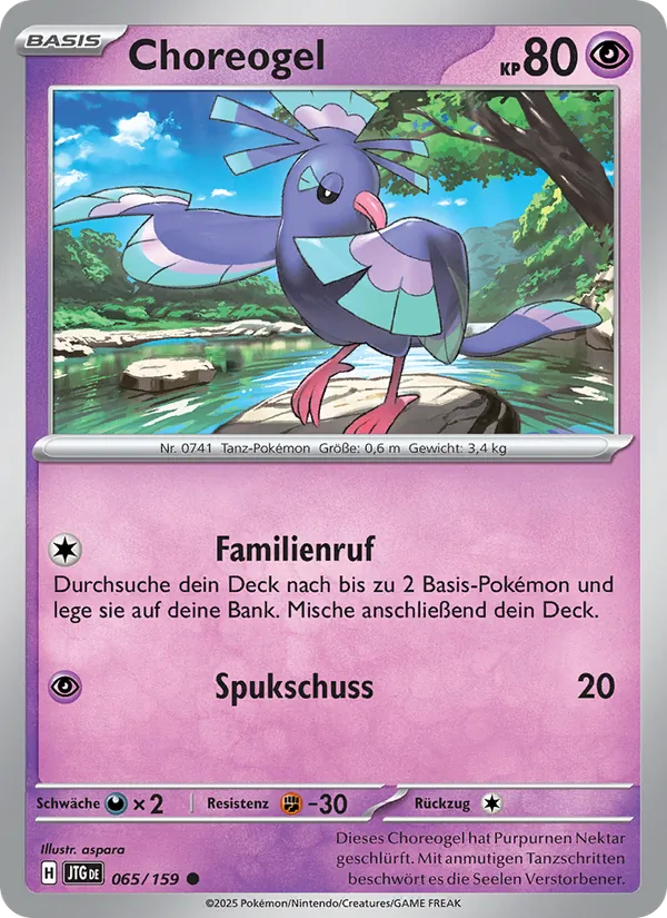 Karte Choreogel aus Reisegefährten, Nummer 065/159