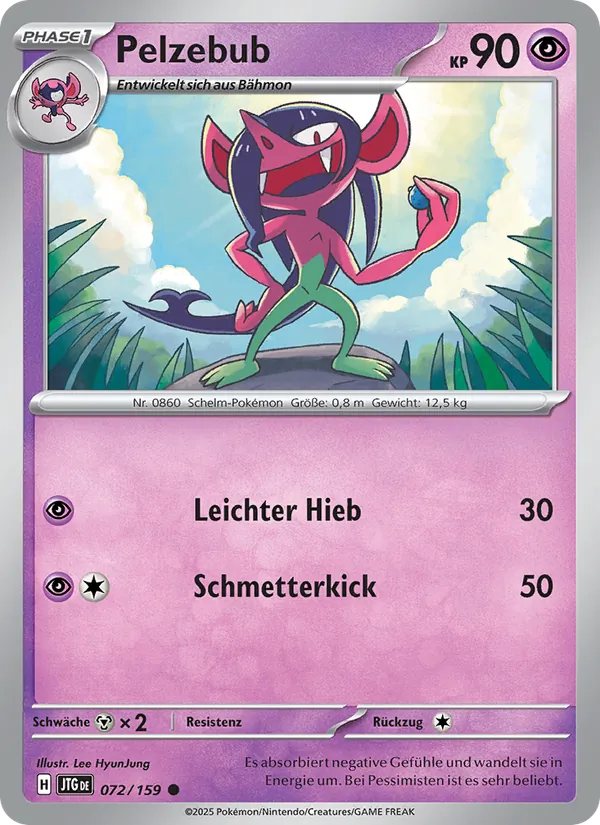 Karte Pelzebub aus Reisegefährten, Nummer 072/159