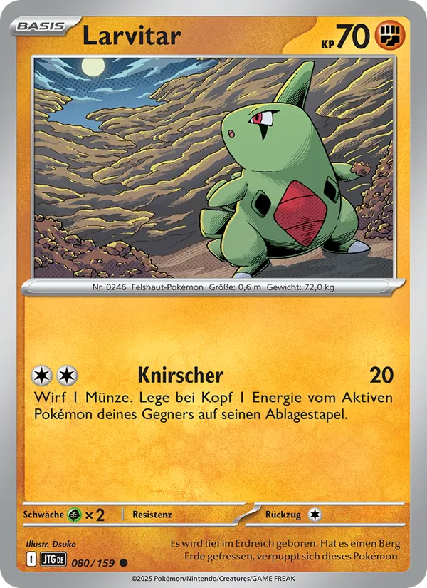 Karte Larvitar aus Reisegefährten, Nummer 080/159