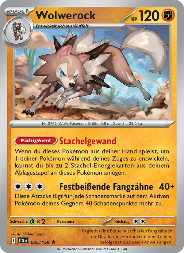 Karte Wolwerock aus Reisegefährten, Nummer 085/159