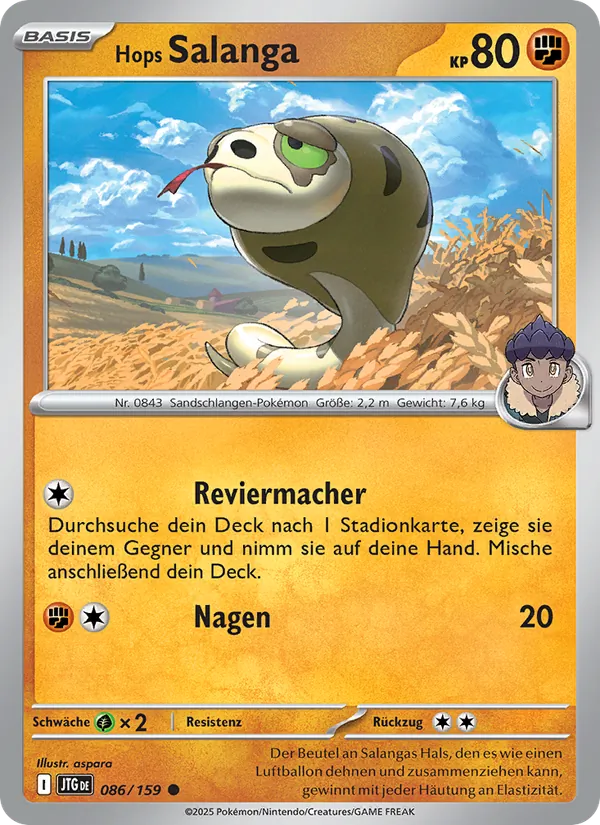Karte Hops Salanga aus Reisegefährten, Nummer 086/159