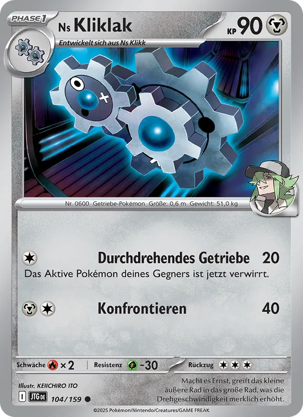 Karte Ns Kliklak aus Reisegefährten, Nummer 104/159