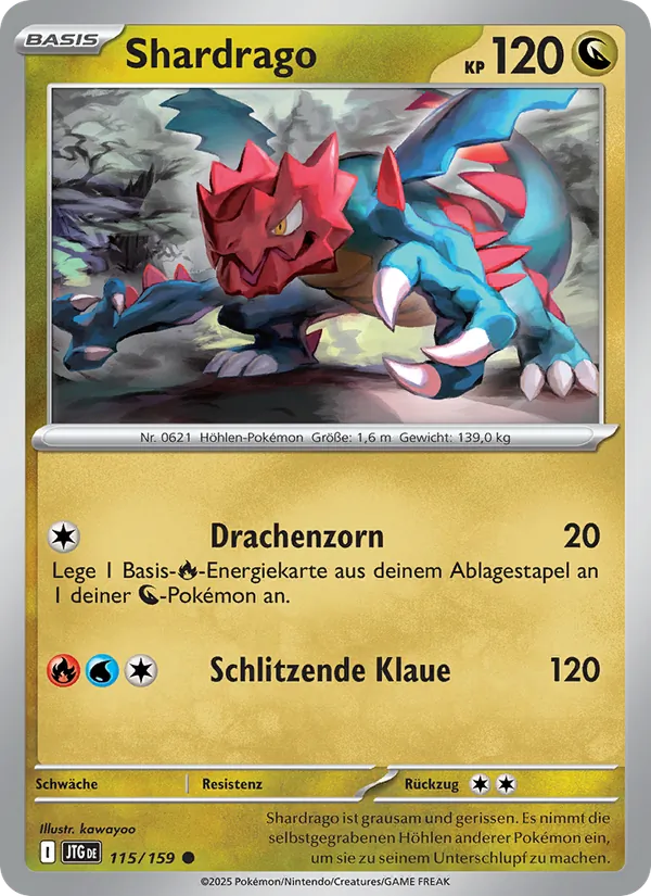 Karte Shardrago aus Reisegefährten, Nummer 115/159