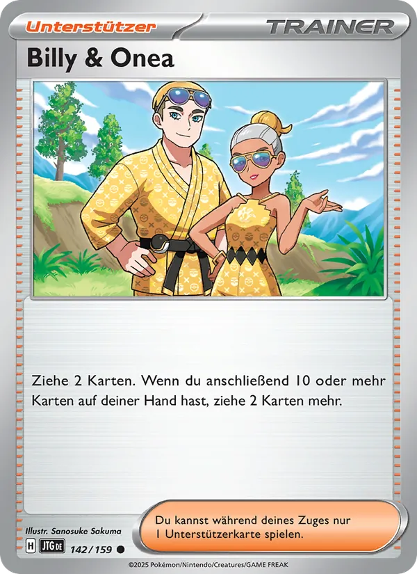 Karte Billy & Onea aus Reisegefährten, Nummer 142/159