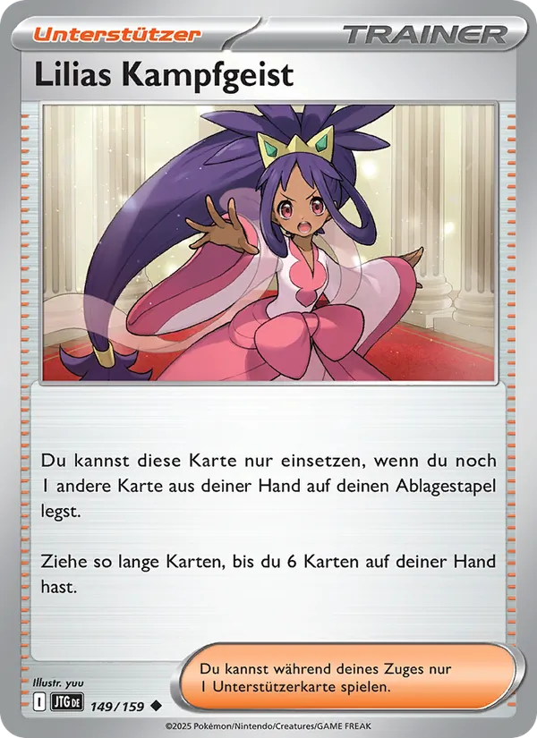 Karte Lilias Kampfgeist aus Reisegefährten, Nummer 149/159