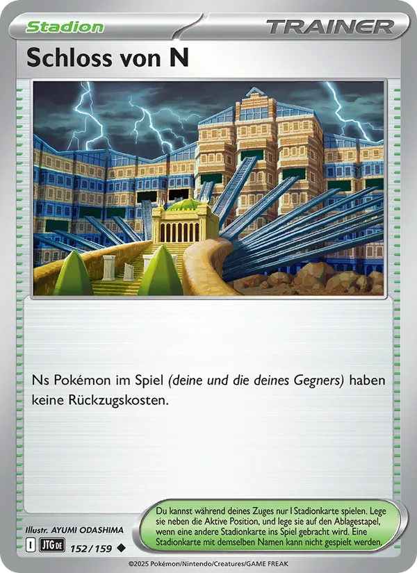 Karte Schloss von N aus Reisegefährten, Nummer 152/159