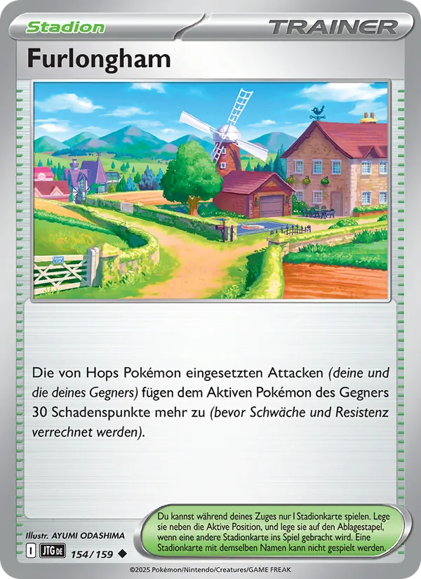 Karte Furlongham aus Reisegefährten, Nummer 154/159