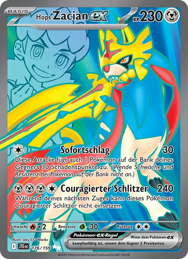 Karte Hops Zacian-ex aus Reisegefährten, Nummer 176/159