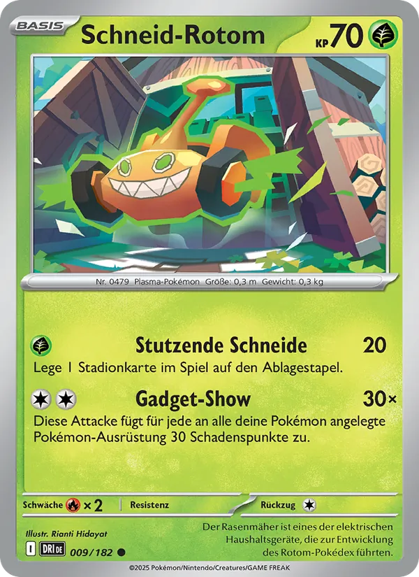 Karte Schneid-Rotom aus Ewige Rivalen, Nummer 009/182