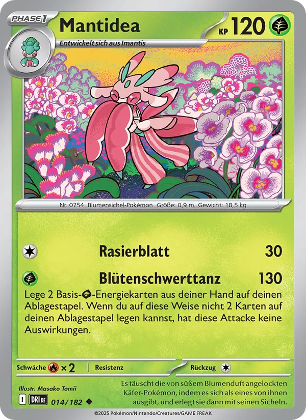 Karte Mantidea aus Ewige Rivalen, Nummer 014/182
