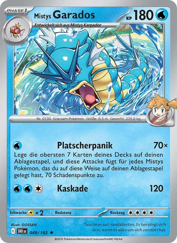 Karte Mistys Garados aus Ewige Rivalen, Nummer 049/182