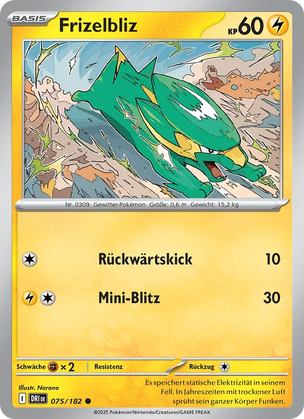 Karte Frizelbliz aus Ewige Rivalen, Nummer 075/182
