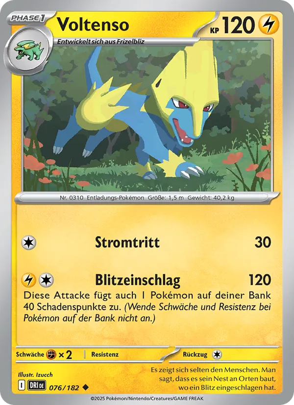 Karte Voltenso aus Ewige Rivalen, Nummer 076/182