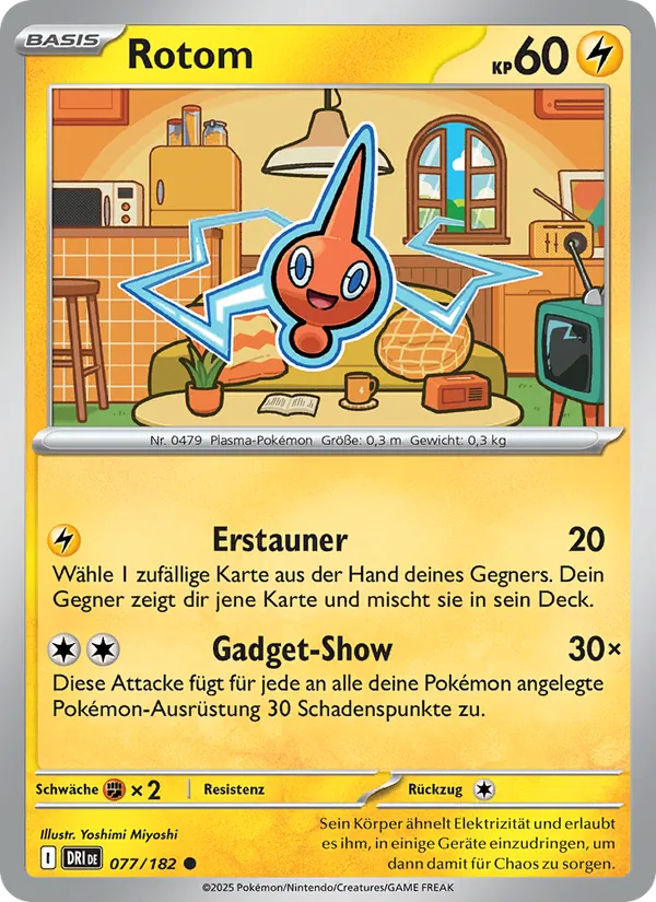 Karte Rotom aus Ewige Rivalen, Nummer 077/182