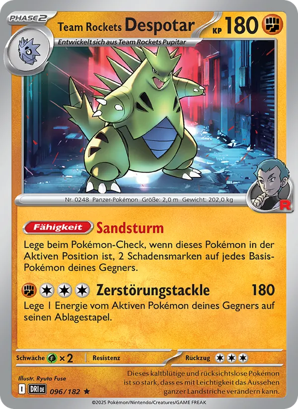 Karte Team Rockets Despotar aus Ewige Rivalen, Nummer 096/182