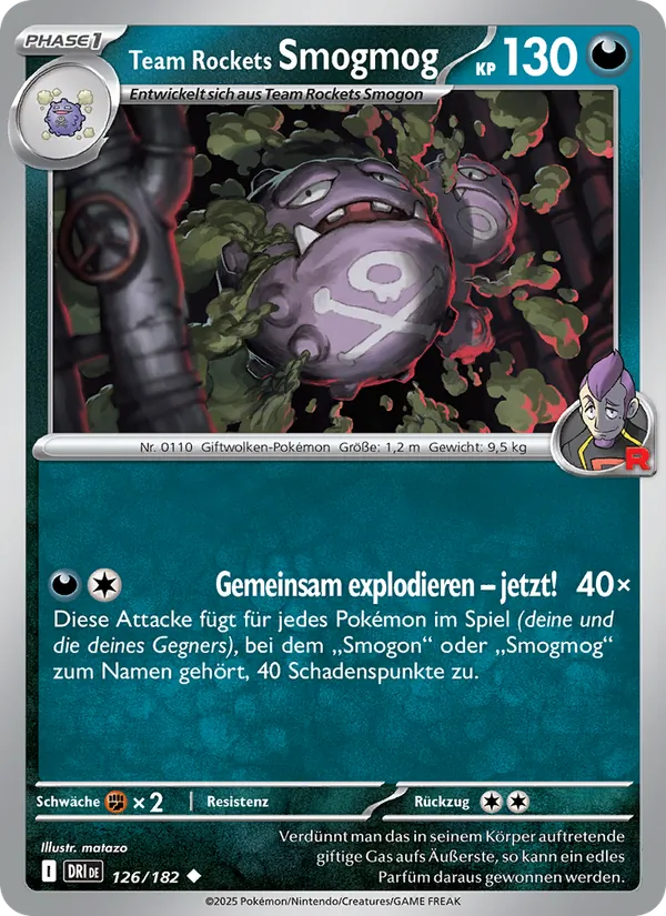 Karte Team Rockets Smogmog aus Ewige Rivalen, Nummer 126/182