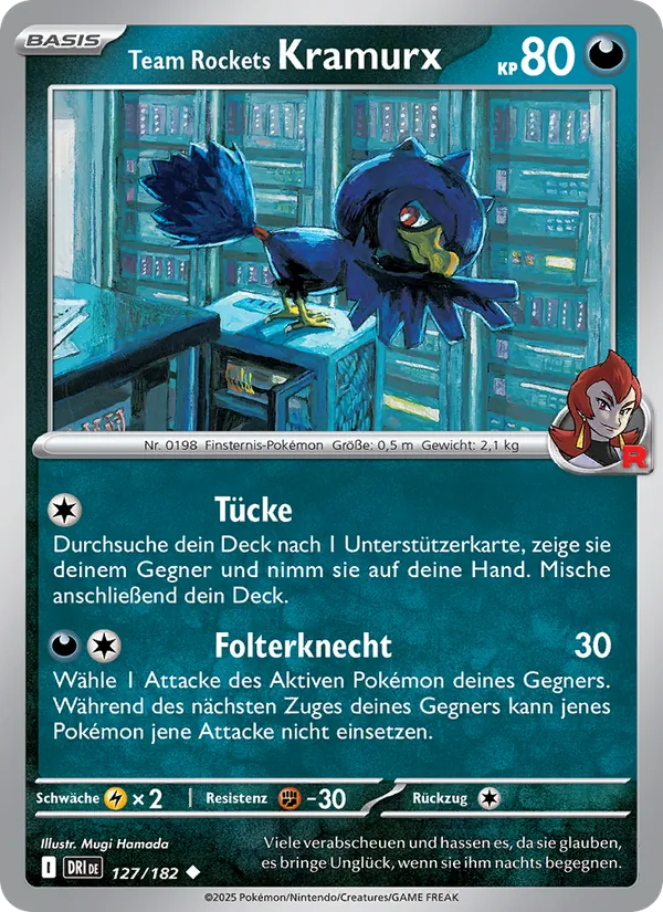 Karte Team Rockets Kramurx aus Ewige Rivalen, Nummer 127/182