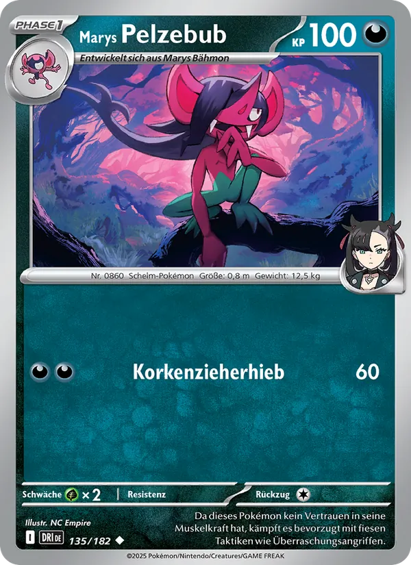 Karte Marys Pelzebub aus Ewige Rivalen, Nummer 135/182
