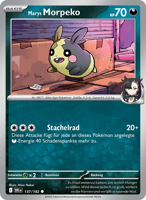 Karte Marys Morpeko aus Ewige Rivalen, Nummer 137/182