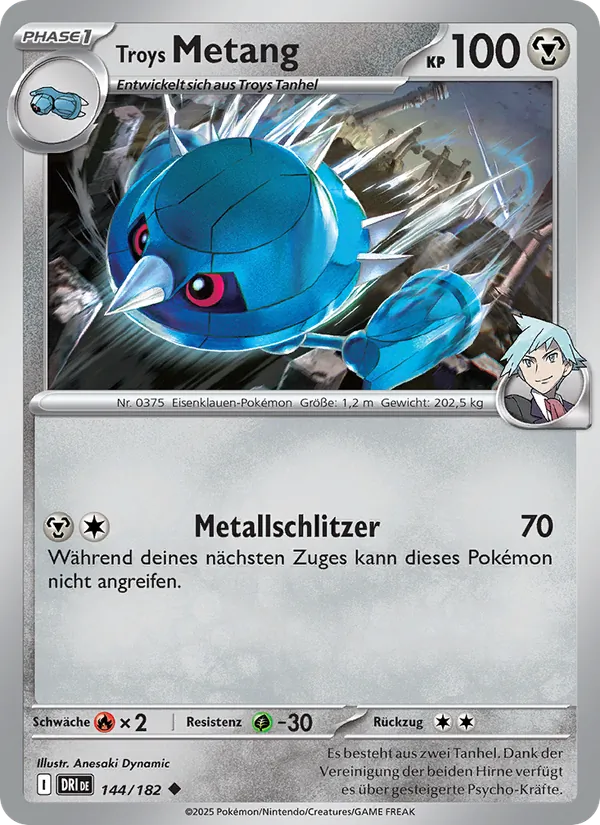 Karte Troys Metang aus Ewige Rivalen, Nummer 144/182