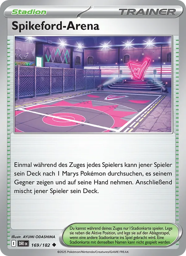 Karte Spikeford-Arena aus Ewige Rivalen, Nummer 169/182