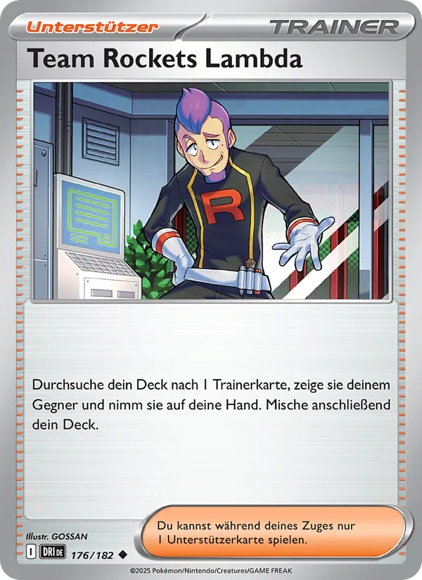 Karte Team Rockets Lambda aus Ewige Rivalen, Nummer 176/182