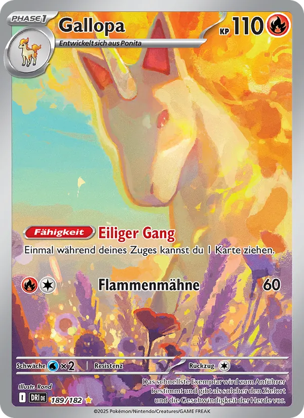 Karte Gallopa aus Ewige Rivalen, Nummer 189/182