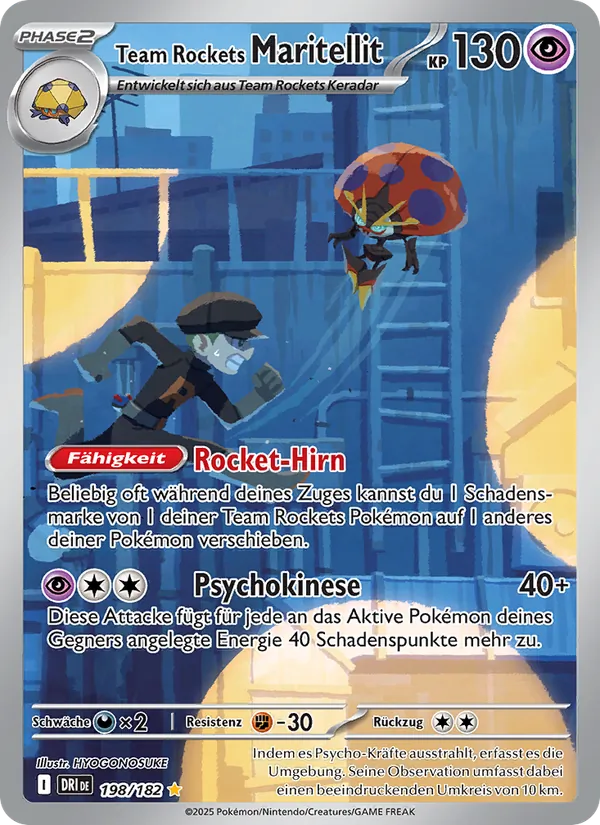 Karte Team Rockets Maritellit aus Ewige Rivalen, Nummer 198/182