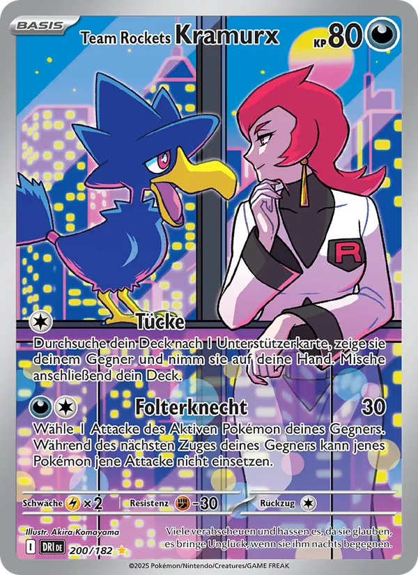 Karte Team Rockets Kramurx aus Ewige Rivalen, Nummer 200/182