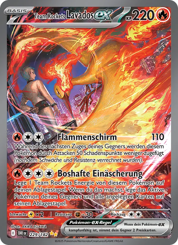 Karte Team Rockets Lavados-ex aus Ewige Rivalen, Nummer 229/182