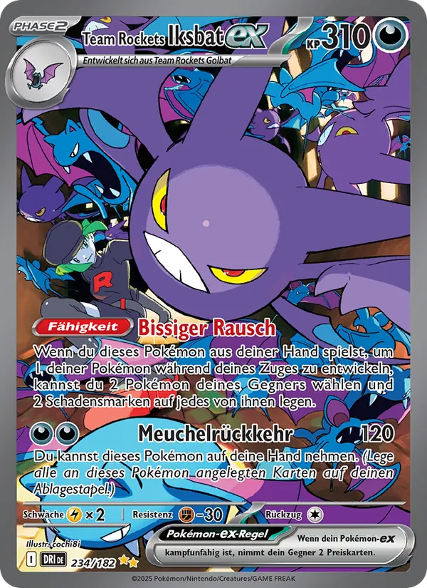 Karte Team Rockets Iksbat-ex aus Ewige Rivalen, Nummer 234/182