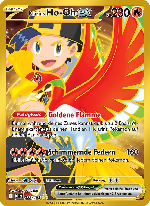 Karte Klarins Ho-Oh-ex aus Ewige Rivalen, Nummer 239/182