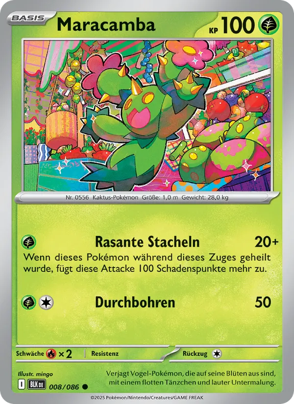 Karte Maracamba aus Schwarze Blitze, Nummer 008/86