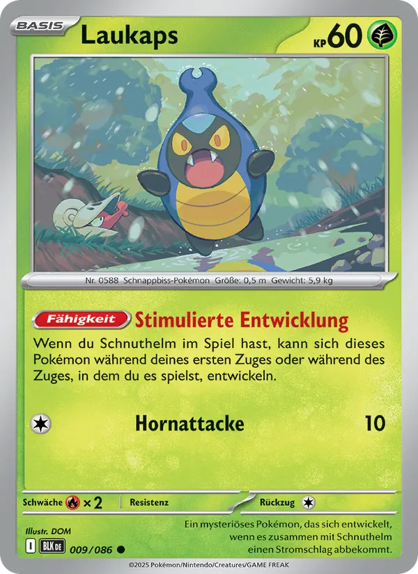 Karte Laukaps aus Schwarze Blitze, Nummer 009/86