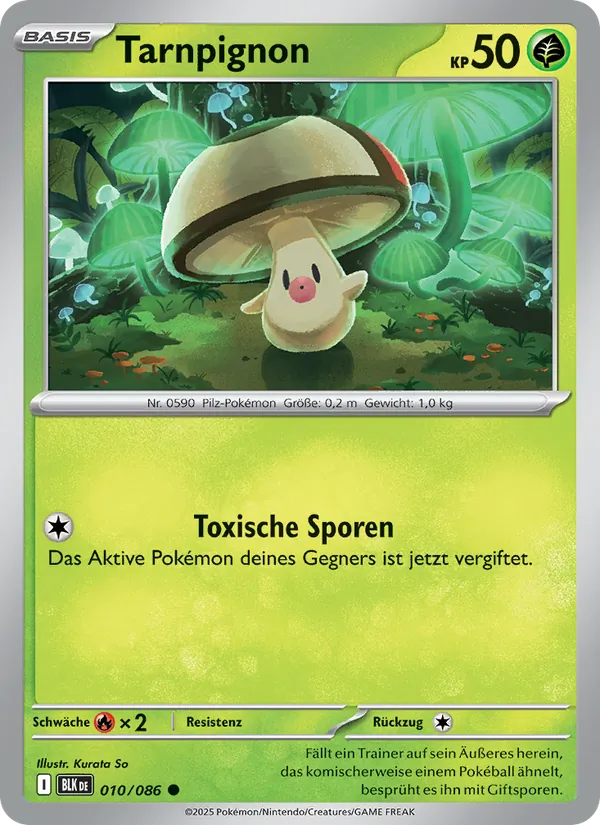Karte Tarnpignon aus Schwarze Blitze, Nummer 010/86